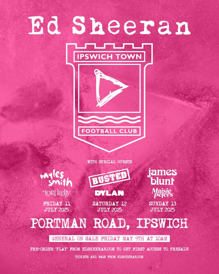 Ed Sheeran at Portman Road